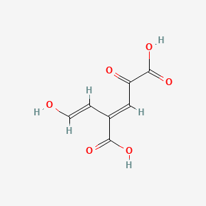 molecular formula C7H6O6 B1235866 4-Carboxy-2-hydroxy-cis,cis-muconate 6-semialdehyde CAS No. 28345-81-5