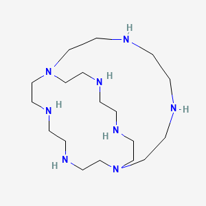 molecular formula C18H42N8 B1235884 1,4,7,10,13,16,21,24-Octaazabicyclo[8.8.8]hexacosane 