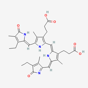 molecular formula C33H38N4O6 B1235892 Mesobiliverdin IX CAS No. 493-88-9