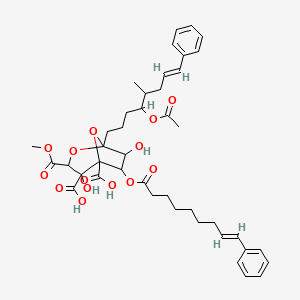 molecular formula C42H52O14 B1235905 Zaragozic acid D3 deriv 