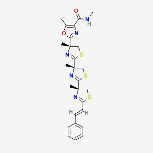 molecular formula C26H29N5O2S3 B1235939 Thiangazole CAS No. 138667-71-7