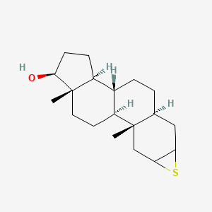 molecular formula C19H30OS B1235948 2,3-Epithio-5alpha-androstane-17beta-ol 