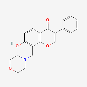 molecular formula C20H19NO4 B1235974 7-HYDROXY-8-(4-MORPHOLINYLMETHYL)-3-PHENYL-4H-CHROMEN-4-ONE 