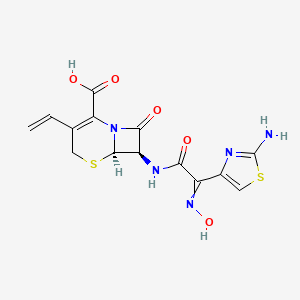 molecular formula C14H13N5O5S2 B1236009 Cefdinir (Omnicef) 