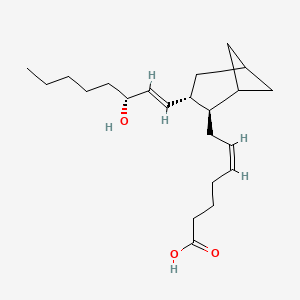molecular formula C22H36O3 B1236012 2beta-(Z),3alpha-(1E,3R)-3-(3-Hydroxy-(1-octenyl)bicyclo(3.1.1)hept-2-yl)-5-heptenoic acid 