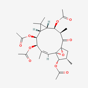 molecular formula C28H38O10 B1236020 Ingol-3,7,8,12-tetraacetate CAS No. 51906-02-6