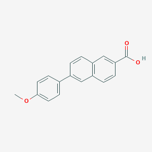 molecular formula C18H14O3 B123603 6-(4-Methoxyphenyl)-2-naphthoic acid CAS No. 132292-17-2