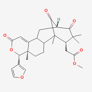 methyl 2-[(5R,6R,13S,16S)-6-(furan-3-yl)-1,5,15,15-tetramethyl-8,14,17-trioxo-7-oxatetracyclo[11.3.1.02,11.05,10]heptadec-9-en-16-yl]acetate