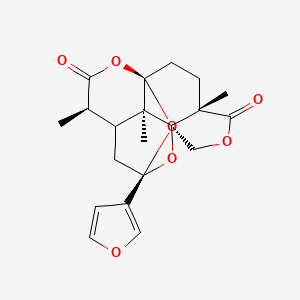 (1S,3R,6R,9R,12S,16R)-3-(furan-3-yl)-6,12,16-trimethyl-2,8,14,17-tetraoxapentacyclo[7.6.1.13,9.01,12.05,16]heptadecane-7,13-dione
