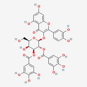 molecular formula C35H28O20 B1236044 Quercetin 3-O-(2'',3''-digalloyl)-beta-D-galactopyranoside 