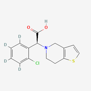 molecular formula C15H14ClNO2S B12360443 (Rac)-Clopidogrel carboxylic acid-d4 