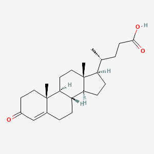 molecular formula C24H36O3 B1236052 3-Oxochol-4-en-24-oic acid 