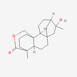 6-Hydroxy-6,12-dimethyl-14-oxapentacyclo[10.3.3.15,8.01,11.02,8]nonadecan-13-one