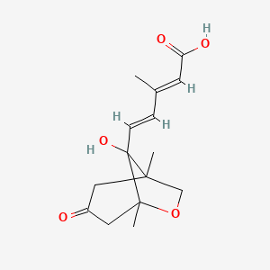 2,4-Pentadienoic acid, 5-(8-hydroxy-1,5-dimethyl-3-oxo-6-oxabicyclo[3.2.1]oct-8-yl)-3-methyl-