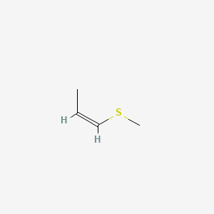 molecular formula C4H8S B1236067 1-Propene, 1-(methylthio)-, (Z)- CAS No. 52195-40-1