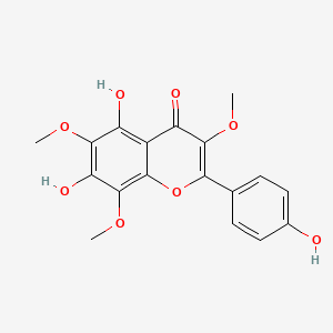 4H-1-Benzopyran-4-one, 5,7-dihydroxy-2-(4-hydroxyphenyl)-3,6,8-trimethoxy-