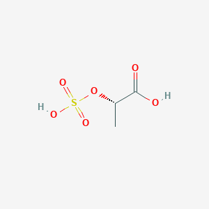 molecular formula C3H6O6S B1236076 (S)-2-O-sulfolactic acid 