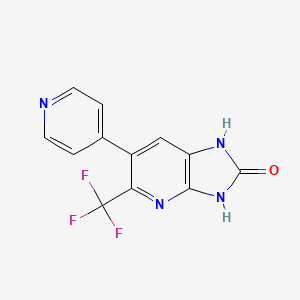 1,3-Dihydro-2-oxo-6-(4-pyridinyl)-5-(trifluoromethyl)imidazo(4,5-b)pyridine