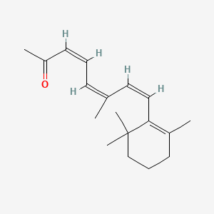molecular formula C18H26O B1236111 (3Z,5Z,7Z)-6-methyl-8-(2,6,6-trimethylcyclohexen-1-yl)octa-3,5,7-trien-2-one CAS No. 85354-07-0
