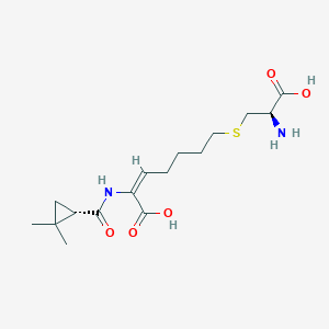 (E)-7-[(2R)-2-amino-2-carboxyethyl]sulfanyl-2-[[(1S)-2,2-dimethylcyclopropanecarbonyl]amino]hept-2-enoic acid