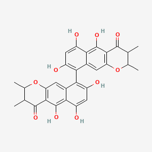 molecular formula C30H26O10 B1236121 毛壳色素 CAS No. 75514-37-3