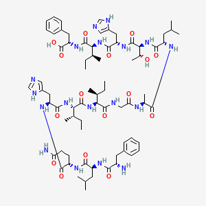 molecular formula C74H112N18O16 B12361212 Temporin-GHc 