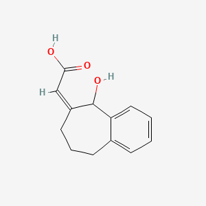 (2Z)-2-(5-hydroxy-5,7,8,9-tetrahydrobenzo[7]annulen-6-ylidene)acetic acid