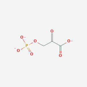 molecular formula C3H2O7P-3 B1236182 Phosphohydroxypyruvate 