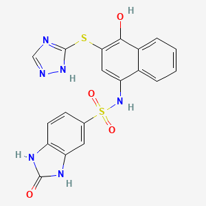 molecular formula C19H14N6O4S2 B12361843 hsa62 