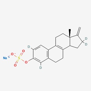 molecular formula C19H21NaO4S B12361864 8,9-Dehydroestrone 2,4,16,16-d4 