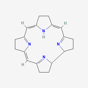 molecular formula C19H22N4 B1236194 Corrin CAS No. 262-76-0