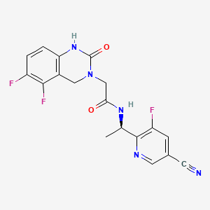 molecular formula C18H14F3N5O2 B12362047 Myosin modulator 1 