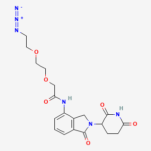 molecular formula C19H22N6O6 B12362145 Lenalidomide-COCH-PEG2-azido 