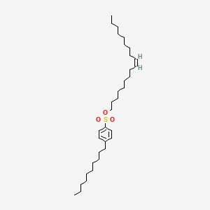 molecular formula C34H60O3S B1236221 Oleyl 4-decylbenzenesulfonate CAS No. 56401-66-2