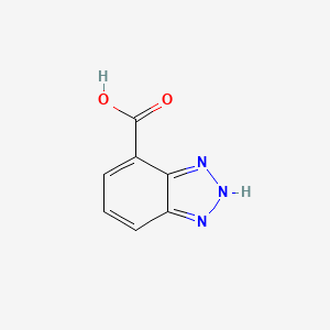 molecular formula C7H5N3O2 B1236230 2H-benzotriazole-4-carboxylic acid CAS No. 62972-61-6