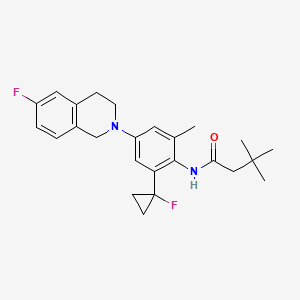 molecular formula C25H30F2N2O B12362331 Kv7.2 modulator 2 