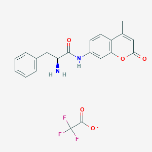 molecular formula C21H18F3N2O5- B12362369 L-Phenylalanine 7-amido-4-methylcoumarin trifluoroacetate 