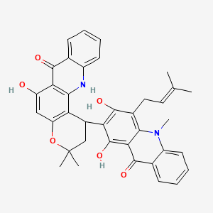 molecular formula C37H34N2O6 B1236275 Glycobismine A CAS No. 91147-20-5