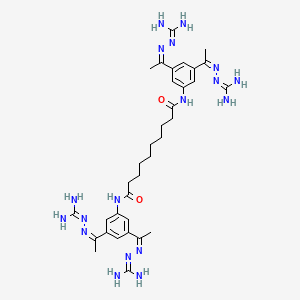 molecular formula C34H52N18O2 B1236278 Semapimod 