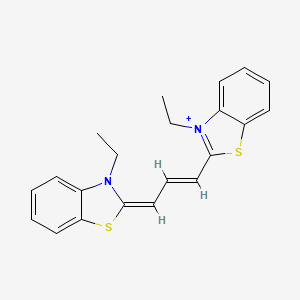 3-ethyl-2-[3-(3-ethyl-1,3-benzothiazol-2(3H)-ylidene)prop-1-en-1-yl]-1,3-benzothiazol-3-ium