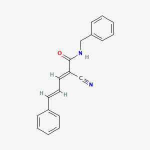 (2E,4E)-N-benzyl-2-cyano-5-phenylpenta-2,4-dienamide