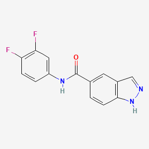 molecular formula C14H9F2N3O B12362949 PSB-1434 
