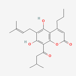 molecular formula C22H28O5 B1236310 Mammea B/BA CAS No. 521-38-0