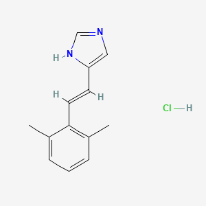 B1236323 4(5)-(2-(2,6-Dimethylphenyl)ethenyl)imidazole hydrochloride CAS No. 102583-06-2