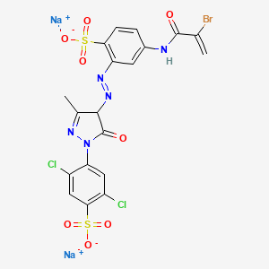 molecular formula C19H12BrCl2N5Na2O8S2 B12363259 Lanasol yellow 4G 