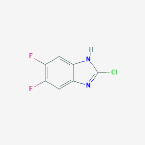 molecular formula C7H3ClF2N2 B123633 2-chloro-5,6-difluoro-1H-benzimidazole CAS No. 142356-63-6