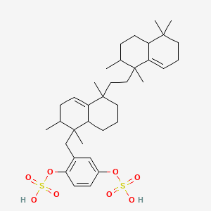 [4-Sulfooxy-2-[[1,2,5-trimethyl-5-[2-(1,2,5,5-tetramethyl-2,3,4,4a,6,7-hexahydronaphthalen-1-yl)ethyl]-2,3,6,7,8,8a-hexahydronaphthalen-1-yl]methyl]phenyl] hydrogen sulfate