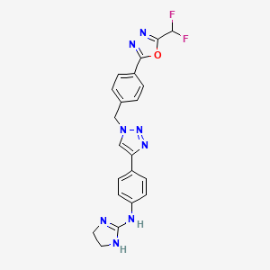 molecular formula C21H18F2N8O B12363414 ITF5924 