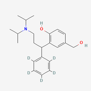 (Rac)-5-hydroxymethyl Tolterodine-d5