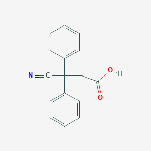 Propionic acid, 3-cyano-3,3-diphenyl-